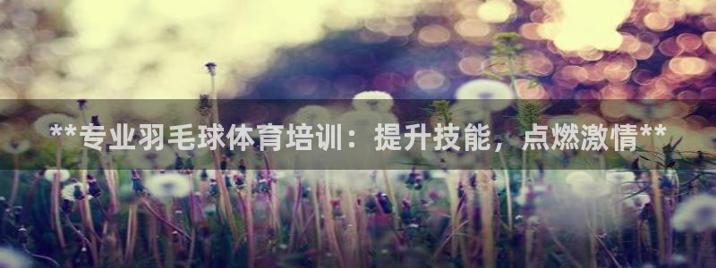 欧陆娱乐官网注册中心在哪：**专业羽毛球体育培训：提