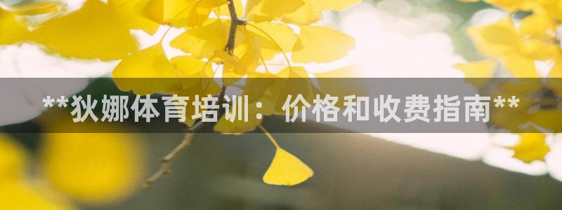 欧陆娱乐简介：**狄娜体育培训：价格和收费指南**