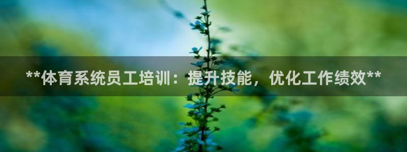 欧陆娱乐图片：**体育系统员工培训：提升技能，优化工