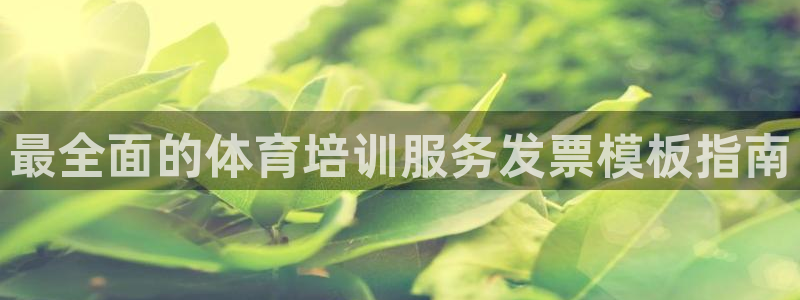 欧陆娱乐怎么注册会员：最全面的体育培训服务发票模板指