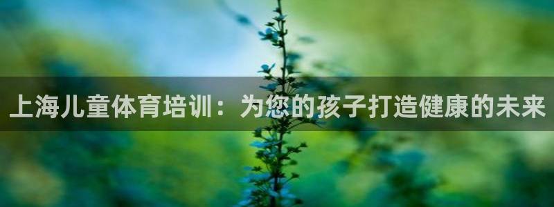 欧陆娱乐分分彩：上海儿童体育培训：为您的孩子打造健康