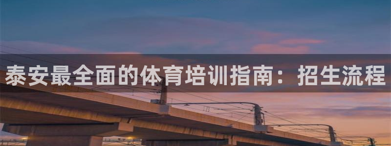 欧陆娱乐app下载安装：泰安最全面的体育培训指南：招