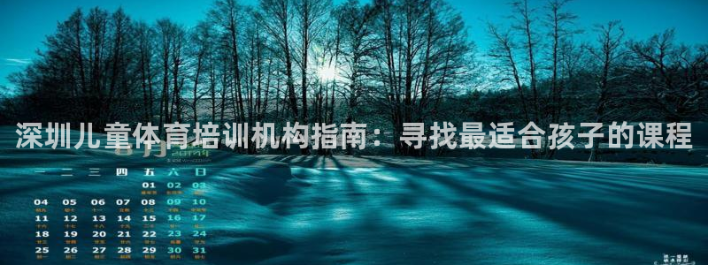 欧陆注册登录入口：深圳儿童体育培训机构指南：寻找最适合孩子的